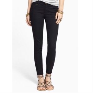 Free People Classic 5 Pocket Skinny Jeans - Black Size 25